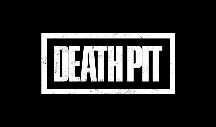 DEATH PIT key art — the game's logo on a dark background